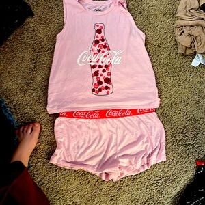 Coca Cola pajamas see-through set.
